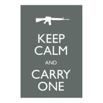 Keep Calm and Carry One posters