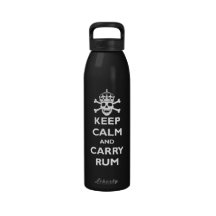 Keep Calm and Carry Rum Drinking Bottle