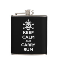 Keep Calm and Carry Rum Hip Flask