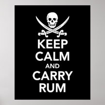 Keep Calm and Carry Rum Print
