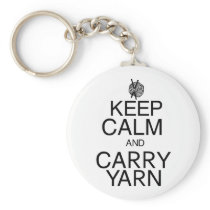 Keep Calm and Carry Yarn Keychain