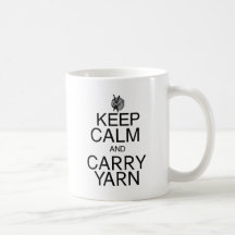 Keep Calm and Carry Yarn Mugs