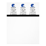 Keep Calm And Catch A Wave Personalized Letterhead