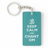 Keep Calm and Chant Om Acrylic Key Chains