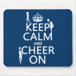 Keep Calm and Cheer On (cheerleaders)(any color) Mouse Pad