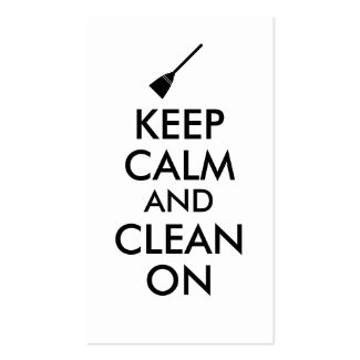 Keep Calm and Clean On Broom Custom