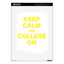 Keep Calm and College On Decals For iPad 3