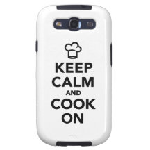 Keep calm and cook on galaxy s3 cases