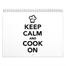 Keep calm and cook on wall calendar