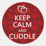 Keep Calm and Cuddle Sticker