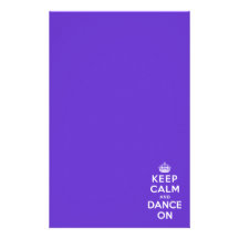 Keep Calm and Dance On Custom Stationery