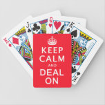 Keep Calm and Deal On Playing Cards playing cards