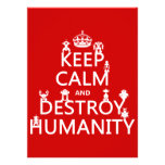 Keep Calm and Destroy Humanity (robots) Custom Invite