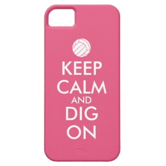 Keep Calm and Dig On Volleyball Sports Lovers