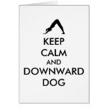 Keep Calm and Downward Dog Card