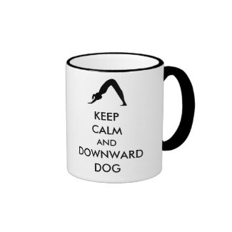 Keep Calm and Downward Dog Coffee Mug