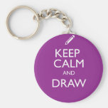 KEEP CALM AND DRAW KEYCHAIN