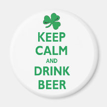 Keep Calm and Drink Beer Fridge Magnets