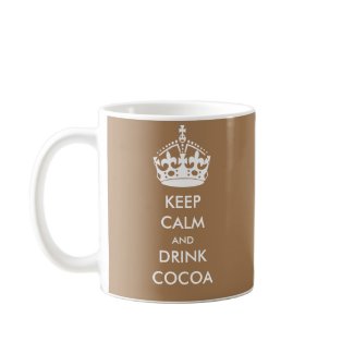 KEEP CALM and DRINK COCOA mug