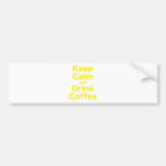 Keep Calm and Drink Coffee Bumper Stickers
