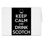 Keep Calm and Drink Scotch Card