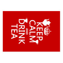 Keep Calm and Drink Tea - All Colors Business Card Templates