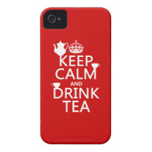 Keep Calm and Drink Tea - All Colors iPhone 4 Case