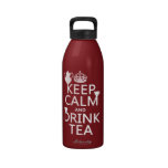Keep Calm and Drink Tea - All Colors Reusable Water Bottles