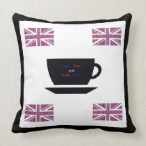 "Keep Calm And Drink Tea" Pillow".*