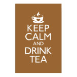 Keep Calm and Drink Tea Poster posters