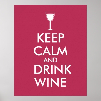 Keep Calm and Drink Wine Poster Template Glass Red