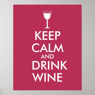 Keep Calm and Drink Wine Poster Template Glass Red