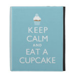 Keep Calm and Eat a Cupcake {blue} iPad Folio Covers