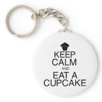 Keep Calm and Eat a Cupcake Key Chain