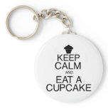 Keep Calm and Eat a Cupcake Key Chain