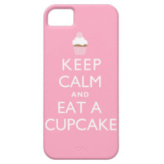 Keep Calm and Eat a Cupcake {pink} iPhone 5 Cases