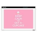 Keep Calm and Eat a Cupcake {pink} Decals For 17" Laptops