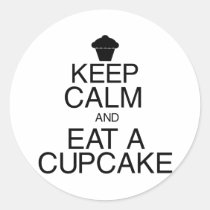 Keep Calm and Eat a Cupcake stickers