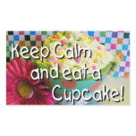 Keep Calm and Eat a Cupcake Stickers