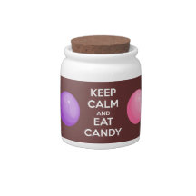 Keep Calm and Eat Candy Jar
