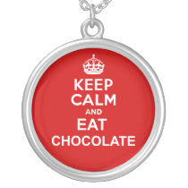 Keep Calm and Eat Chocolat Custom Jewelry
