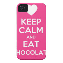 Keep Calm and Eat Chocolate Iphone 4 Cover