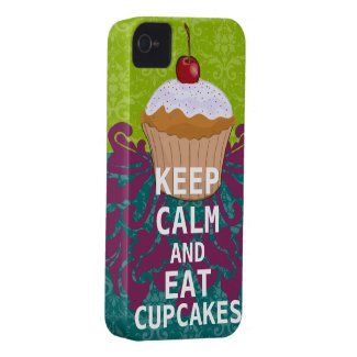 KEEP CALM AND Eat Cupcakes-change aqua any colour