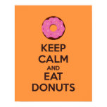 Keep Calm and Eat Donuts Poster Print