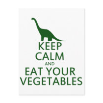 Keep Calm and Eat your Vegetables Post Card