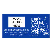 Keep Calm and Edit On (in any color) Photo Cards