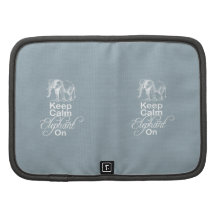 Keep calm and Elephant On Elephants Gift Item Blue