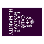 Keep Calm and Enslave Humanity (robots) Business Card
