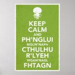 Keep Calm and Fhtagn Poster