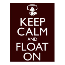 Keep Calm and Float On Postcard